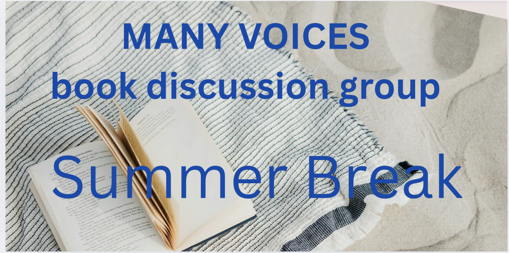 Many Voices Book Discussion on break